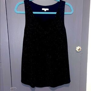 Black Sparkly Sleeveless Top